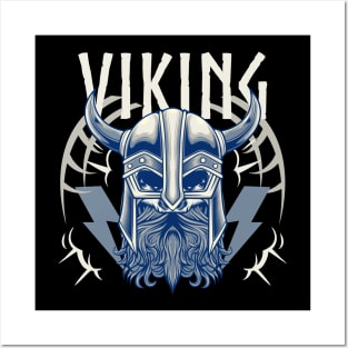 Viking Skull 3.4 Posters and Art